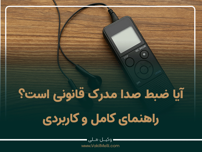 آیا ضبط صدا مدرک قانونی است؟ راهنمای کامل و کاربردی