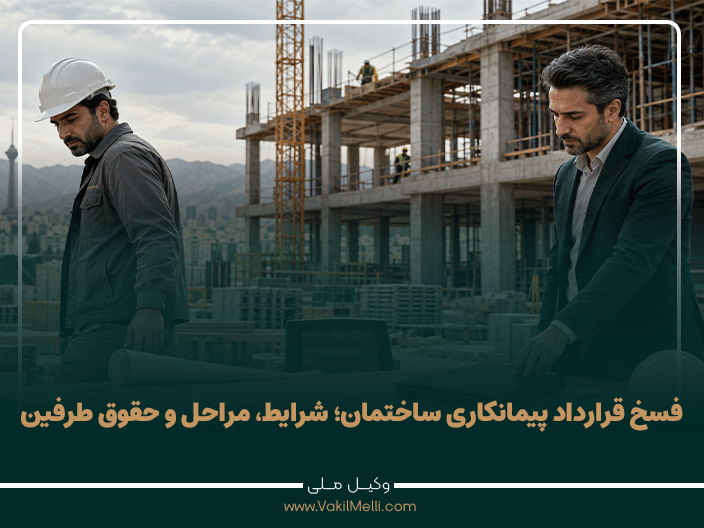 فسخ قرارداد پیمانکاری ساختمان؛ شرایط قانونی، مراحل فسخ و حقوق کارفرما و پیمانکار
