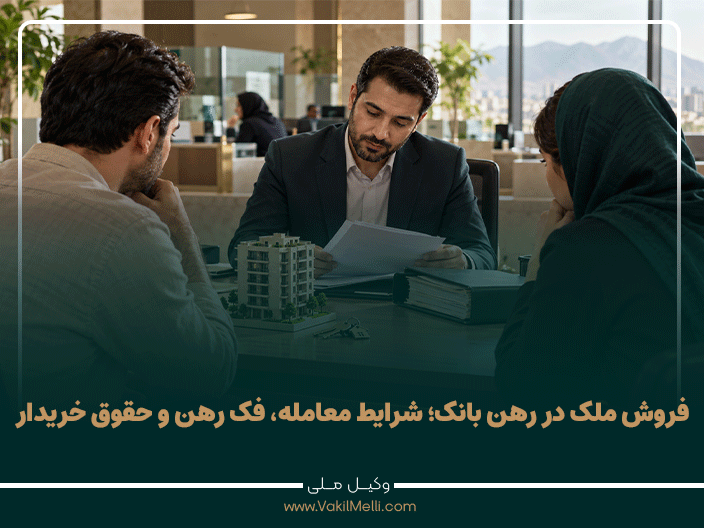 فروش ملک در رهن بانک؛ شرایط معامله، فک رهن و حقوق خریدار