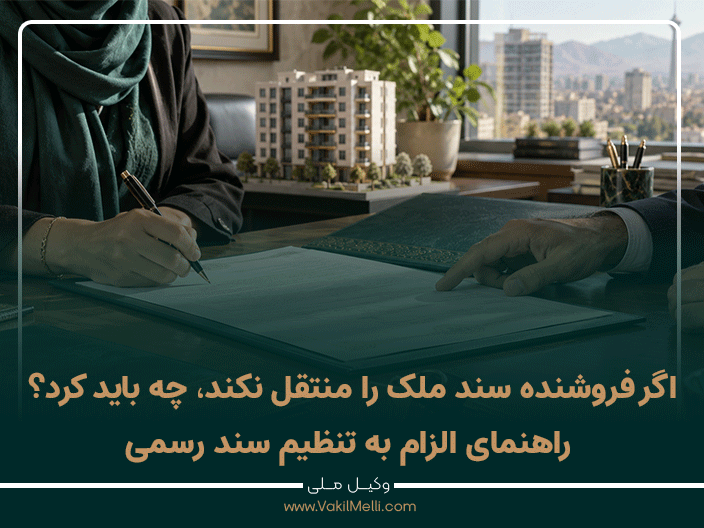 اگر فروشنده سند ملک را منتقل نکند، چه باید کرد؟ راهنمای الزام به تنظیم سند رسمی