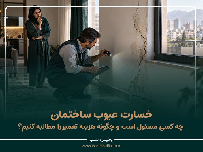 خسارت عیوب ساختمان؛ چه کسی مسئول است و چگونه هزینه تعمیر را مطالبه کنیم؟