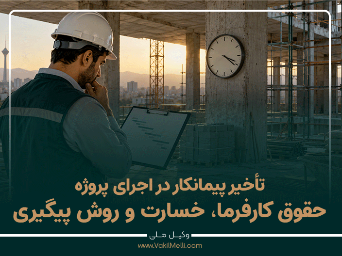 تأخیر پیمانکار در اجرای پروژه؛ حقوق کارفرما، خسارت و روش پیگیری
