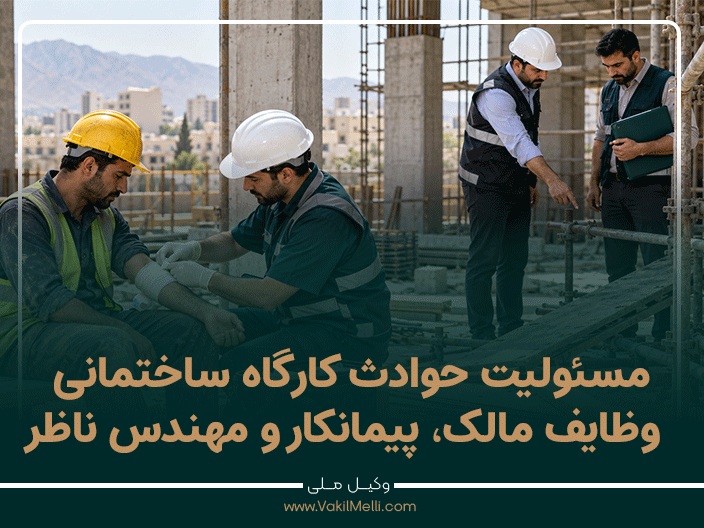 مسئولیت حوادث کارگاه ساختمانی؛ وظایف مالک، پیمانکار و مهندس ناظر