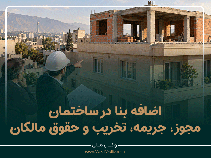 اضافه بنا در ساختمان؛ مجوز، جریمه، تخریب و حقوق مالکان